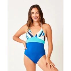Carve Dahlia One Piece: Kaleidoscope W. Royal Blue