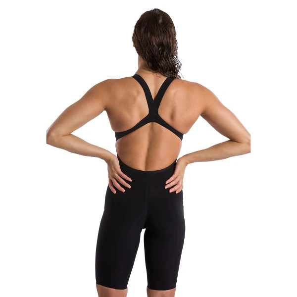 Speedo LZR Pure Valor Kneeskin Open Back- Black - Image 2