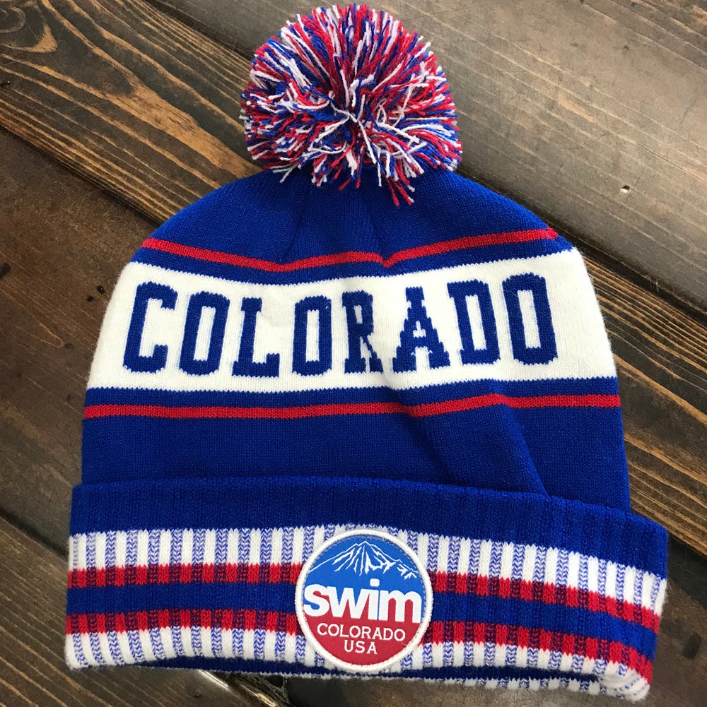 Swim Colorado Pom Pom Beanie - Image 2