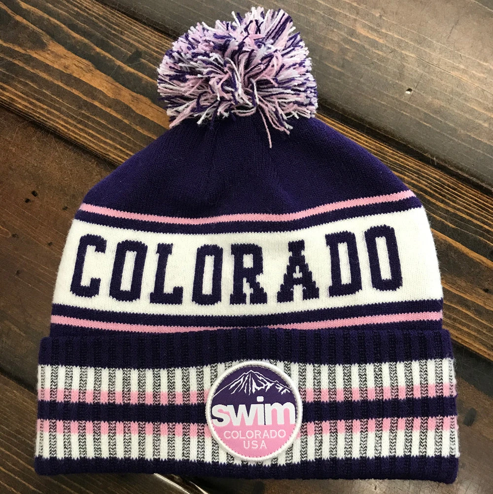 Swim Colorado Pom Pom Beanie - Image 3