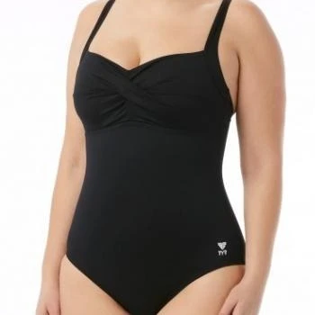 TYR Solid Twisted Bra Controlfit Swimsuit - Image 3